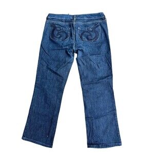 Beyonce House of Dereon Women's Jeans Hip Hop Size 2YK Vintage Grunge embroidere